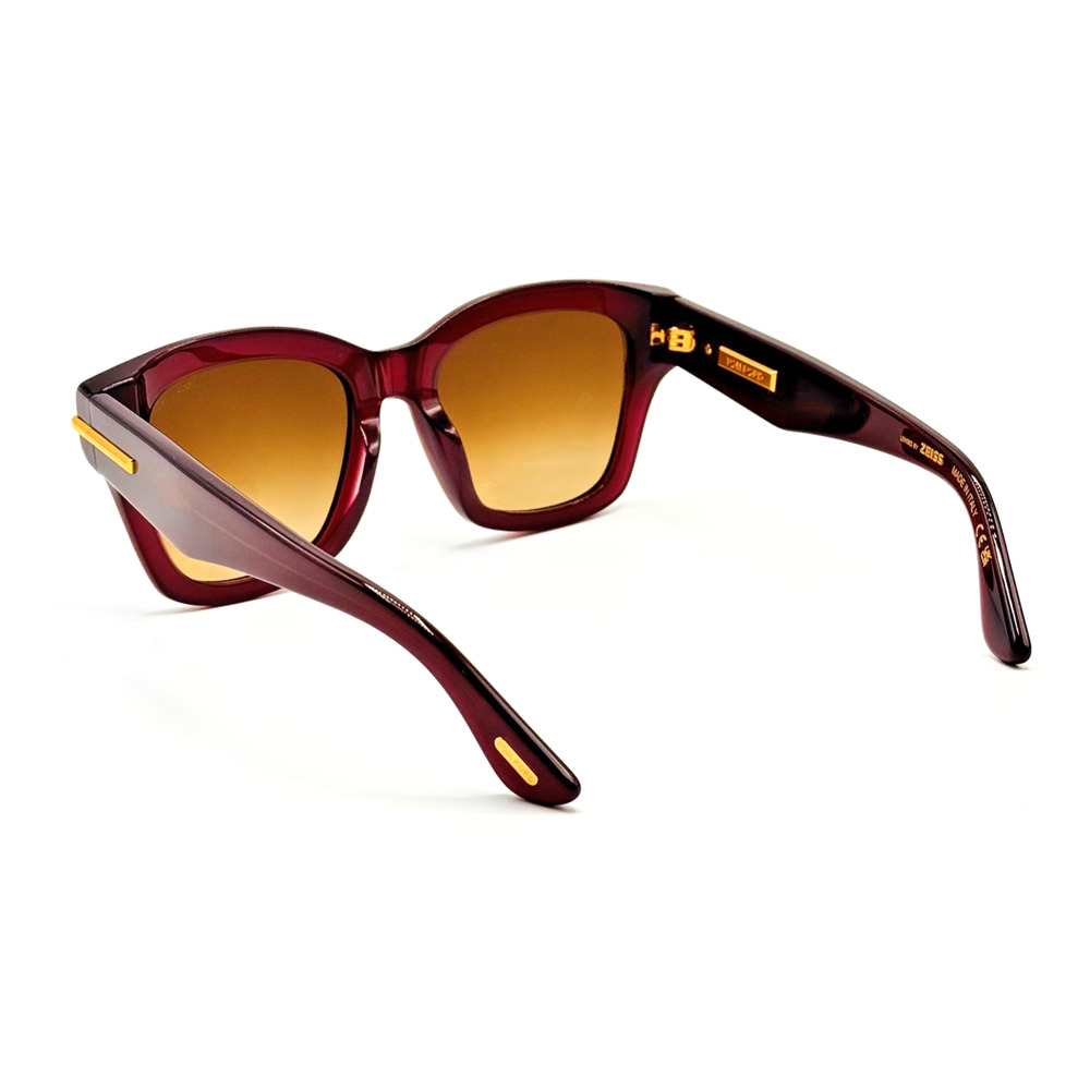 Tom Ford Sunglasses Icon TF1329 81F Violet Butterfly Brown Gradient Lens 55mm - Picture 8 of 16